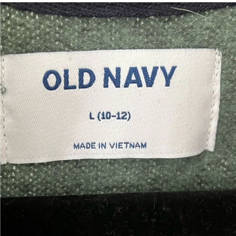 Old Navy Boys 1/4 Zip Sweater Sz Large ( 10 - 12)
